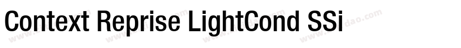 Context Reprise LightCond SSi Bold字体转换